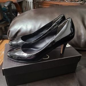 Cole Haan Women's Lainey Pump .75 Black Patent Size 8.5 Vintage In Original Box